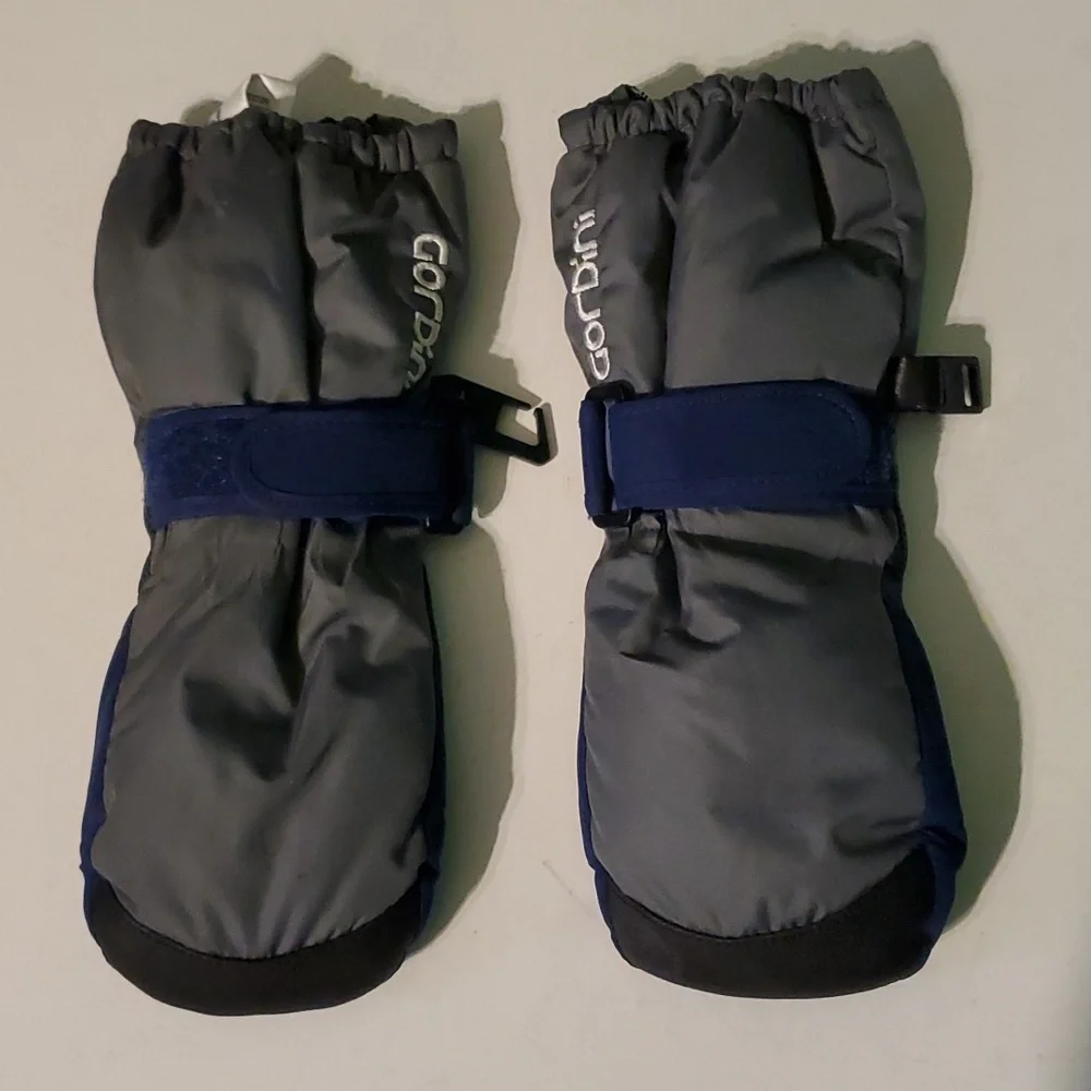 Gordini infant O/S gray fleece lined long thumbless mittens